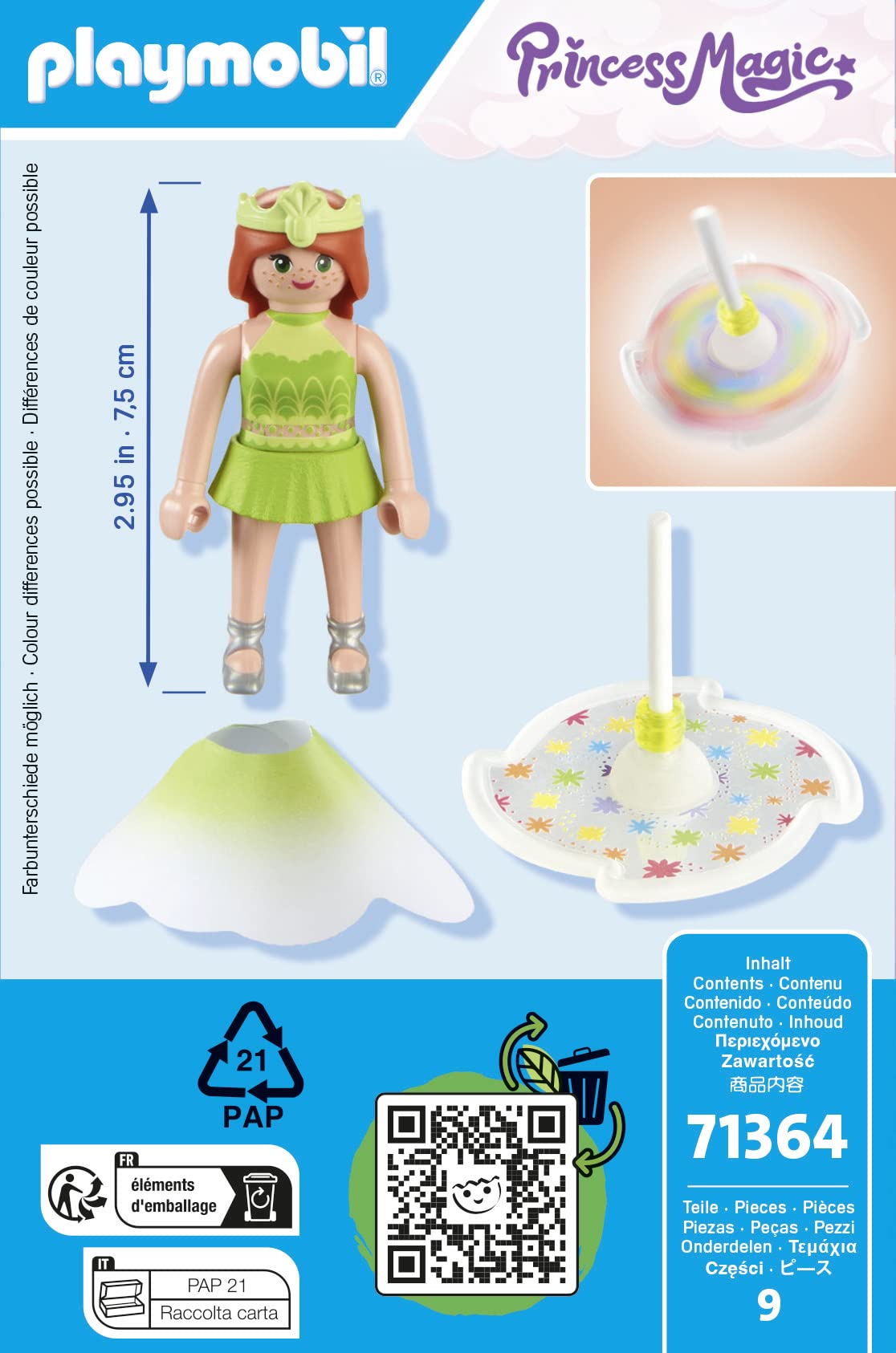 Playmobil Rainbow Spinning Top With Princess