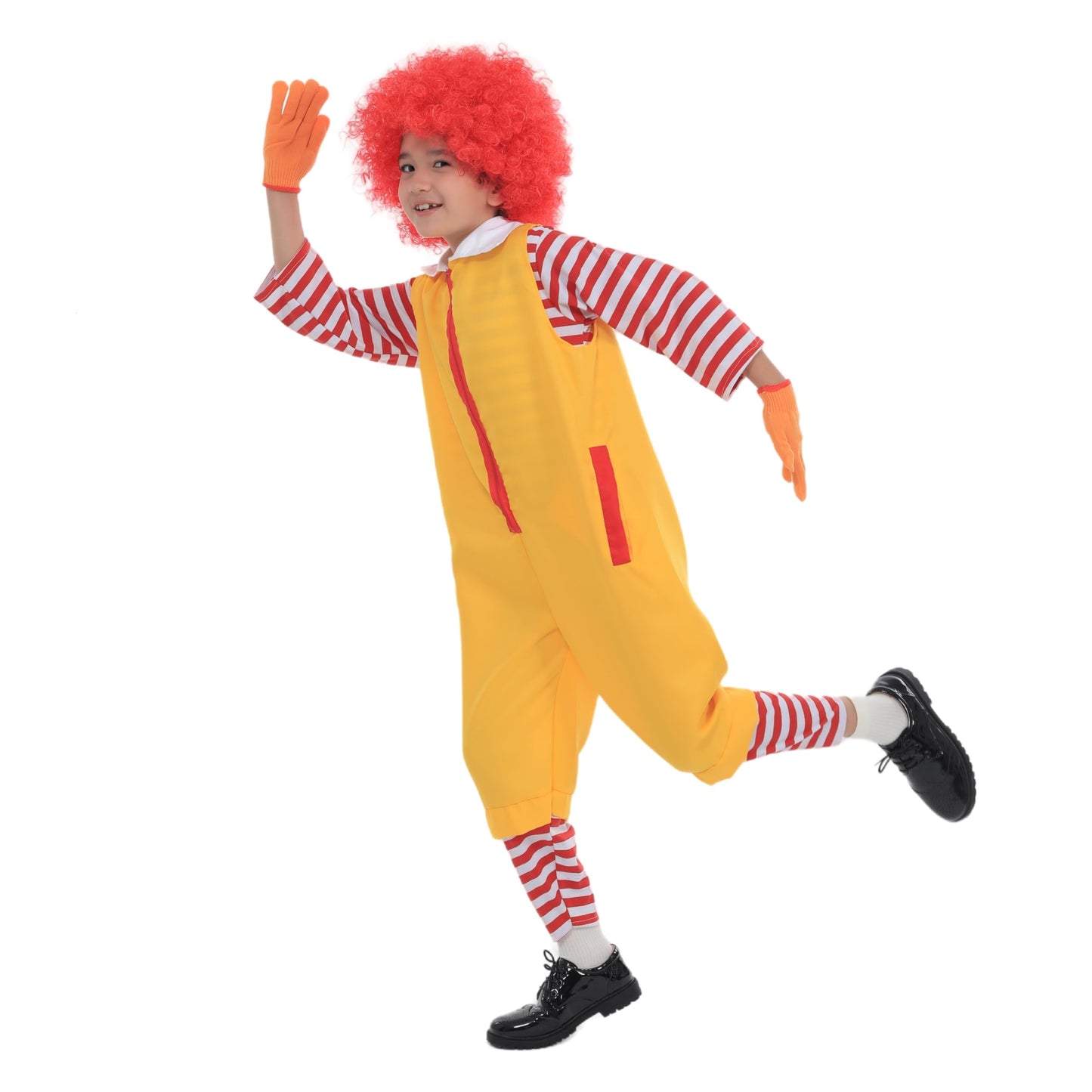 Qiaopkeb 4-Pcs Clown Costume Christmas Costume Kids Circus Clown Costume Carnival Boys And Girls Halloween Cosplay Clowm Christm