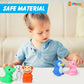 Vynstar Montessori Toys for Babies 6-12 Months & Up - 28-Piece Set of Silicone Baby Sensory Toys for Learning & Development - 4-