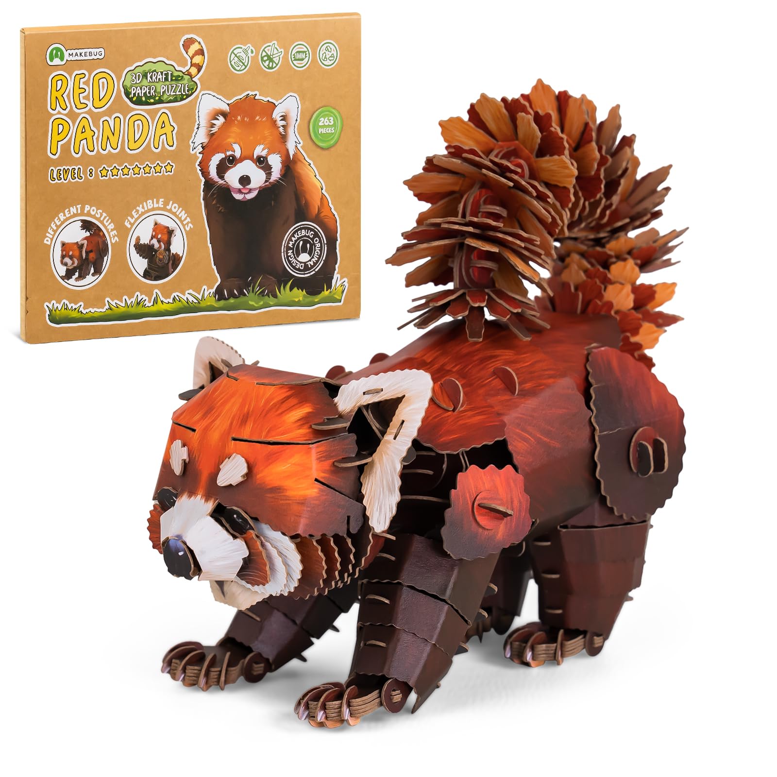 Makebug Stem Toy Eco-Friendly Learning Toy For Kids Ages 7 And Up - 3D Paper Puzzle Perfect For Birthdays, Christmas, And Holida