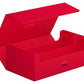 Ultimate Guard Arkhive 800+, Deck Case For 800 Double-Sleeved Tcg Cards, Red, Compatible With Boulders, Magnetic Closure & Microfiber Inner Lining