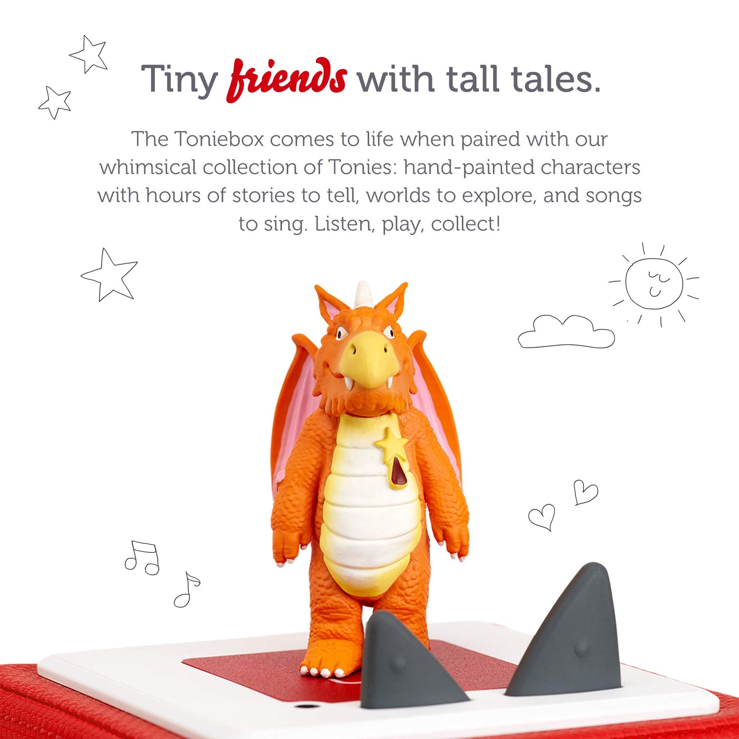 Tonies Zog Audio Toy Figurine - Orange Plastic, Model 10000549, Interactive Children's Toy from Julia Donaldson