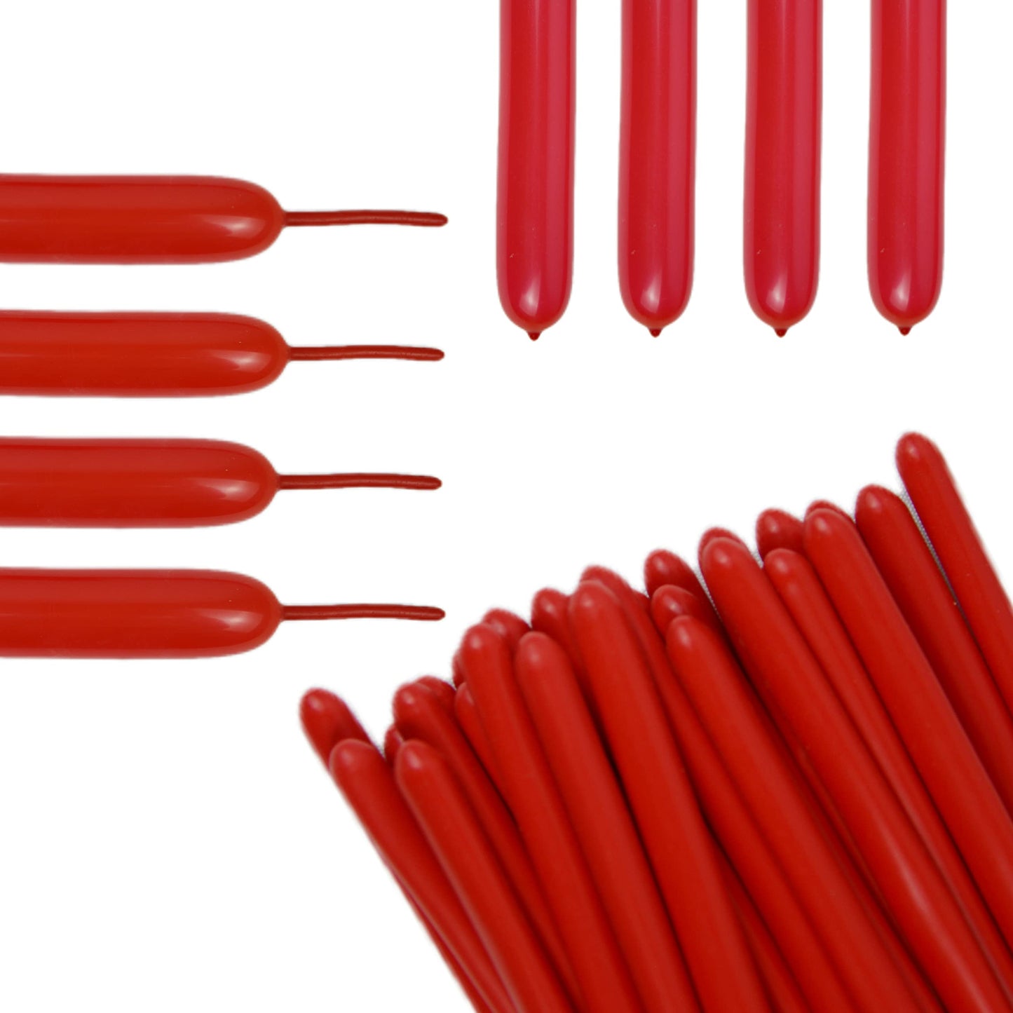 Eblliwsm 100Pcs 260Q Red Magic Long Balloons Decoration Shopping Mall Activities, Party Decoration, Parent-Child Activities. Not