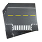 Apostrophe Games Road Baseplate - Premium Building Blocks Base Plates Compatible With All Major Brands - 8Pcs Baseplate Gray With Road Design - Straight, Curve, Crossroad, T-Junction Gray Base Plates