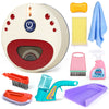 Jovow Kids Cleaning Set For Toddlers, 10 Pcs Pretend Play Educational Set Includes Kids Vacuum That Really Works With Lights & L