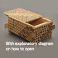 Warashibe Wooden Secret Puzzle Box, 4 Sun 4 Steps, Japan Made, With Original Gift Box