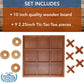 We Games Tic-Tac-Toe Wooden Board Game