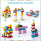 Wyswyg 1200 Piece Building Bricks,Bulk Classic Building Blocks Box Compatible With Most Major Brands 12 Colors 14 Bulk Shapes