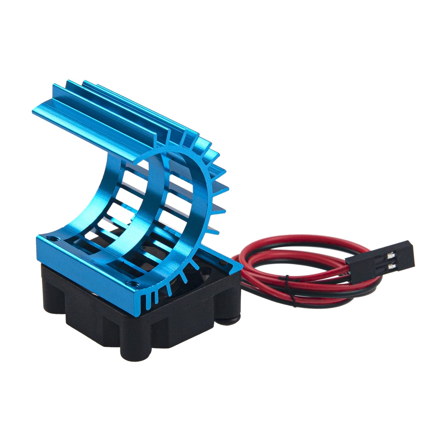 ShareGoo Aluminum 380 390 Motor Heatsink with Cooling Fan Electric Engine Heat Sink Compatible with HSP HPI Wltoys Himoto Redcat