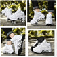 Wedsf Double-Row Deform Wheel Walking Shoes, US8.5, Ethylene Vinyl Acetate, With Light, 2-in-1 Removable Pulley Skates