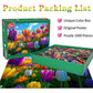 Huadada Jigsaw Puzzles For Adults 1000 Piece Jigsaw Puzzles For Adults Challenging Game Puzzles With Letters On Back(Flower)
