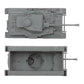 BMC Toys Panzer IV Tank Model Sd.Kfz. 161 - Small Charcoal Gray Plastic Military Vehicle 1:38 Scale