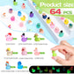 Ggstddup 64 Pcs Luminous Mini Resin Ducks, 8 Types Small Ducks Plastic Mini Resin Animals Figures Miniature Figurines For Fairy