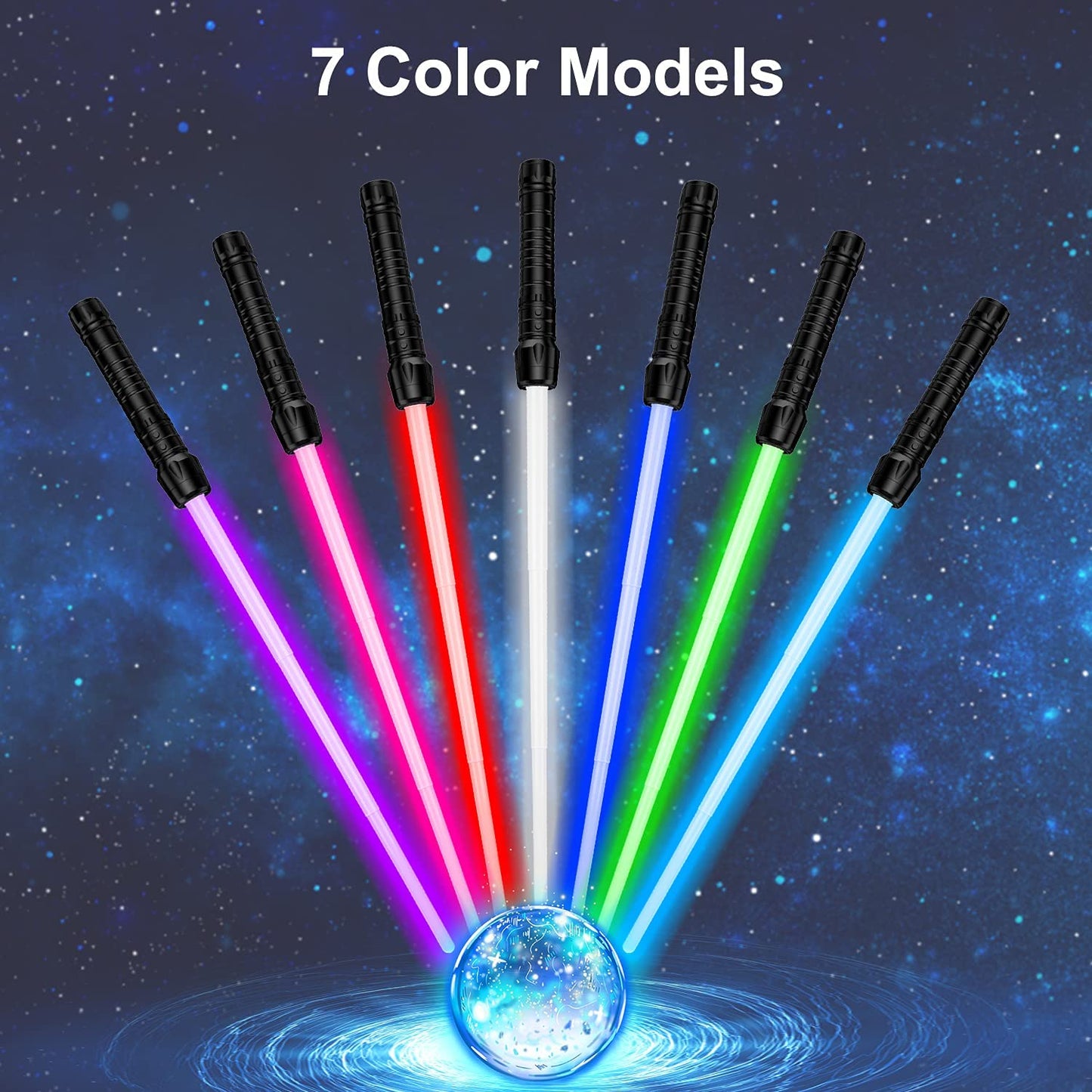 Light Sabers for Kids  Light Saber with FX Sound(Motion Sensitive) and Realistic Handle  Expandable Light Saber Set for Halloween Dress Up Parties  Xmas Present  Galaxy War Fighters and Warriors