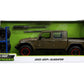 Just Trucks 1:24 2020 Jeep Gladiator Die-Cast Car Brown With Tire Rack, Toys For Kids And Adults
