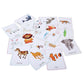 The Brain Lab Early Learning Animal Flash Cards, For Kids, Educational Learning Set, Paper, 12+ Months, Multicolor, Academia Col