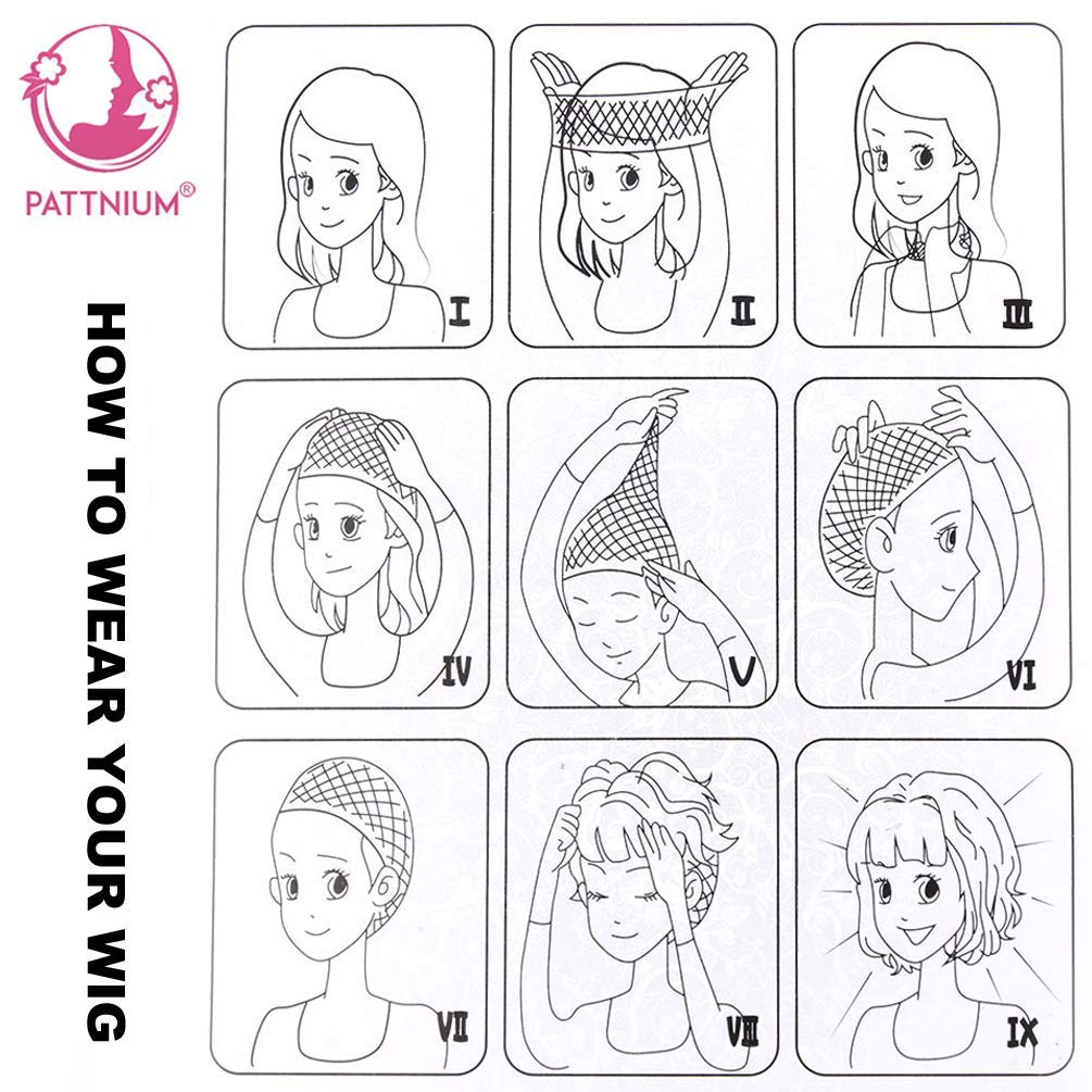 Pattnium Orange Bob Wig Short Straight Orange Bob Wig For Women Bright Orange Wig Middle Part Heat Resistant Cosplay Custume Par