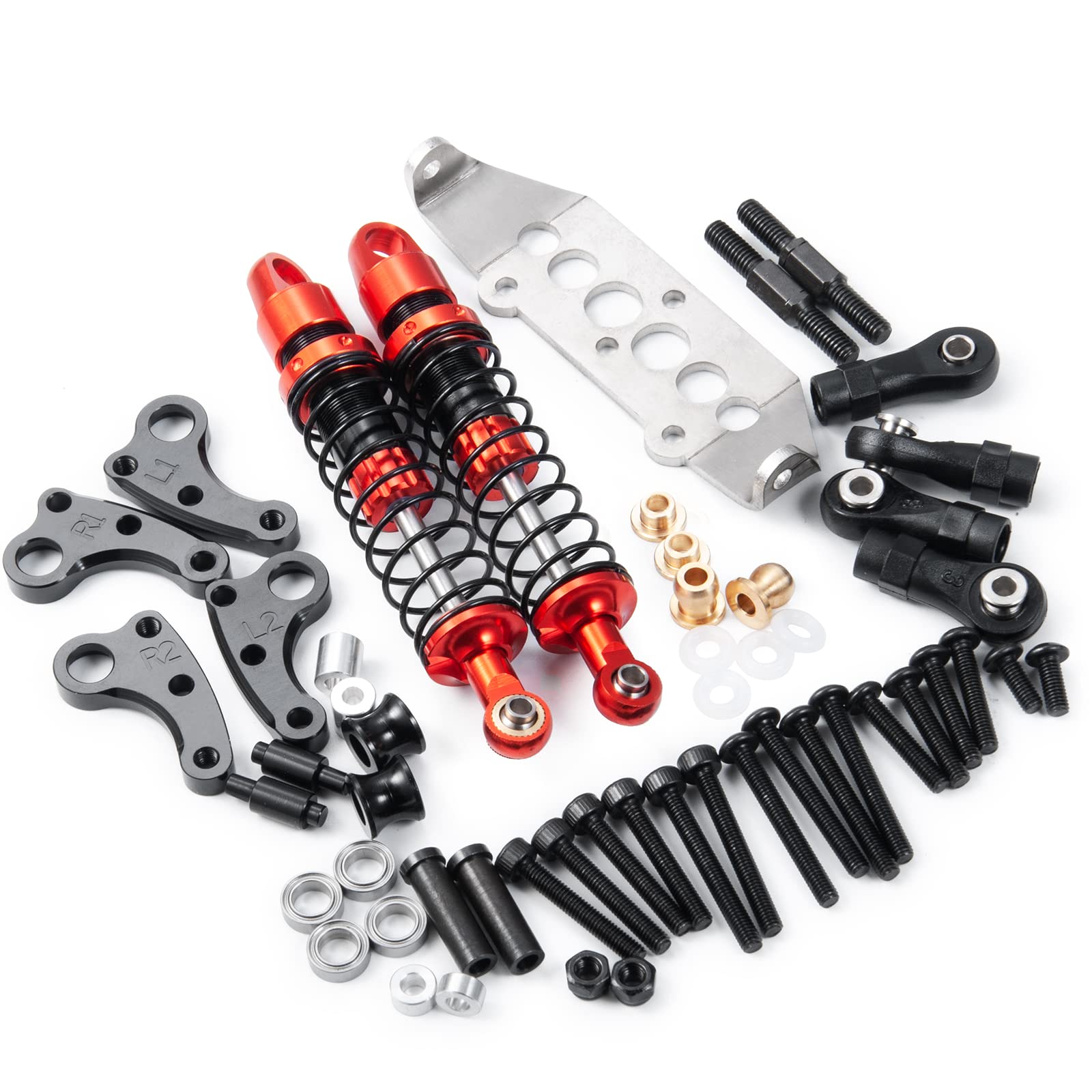 MORLORDY RC Cantilever Kits Shock Absorber 80mm for 1/10 Scale RC Crawler Car TRX4 Upgrades
