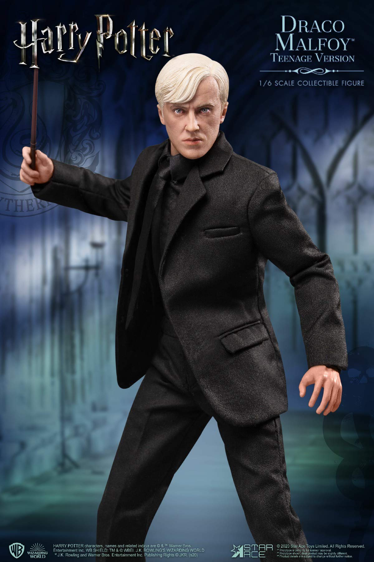Star Ace Toys Harry Potter & The Half-Blood Prince: Draco Malfoy (Teen School Uniform Version) 1:6 Scale Action Figure, Multicolor