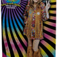 Fun World Girl'S Peace & Love Hippie Child Costume, Small