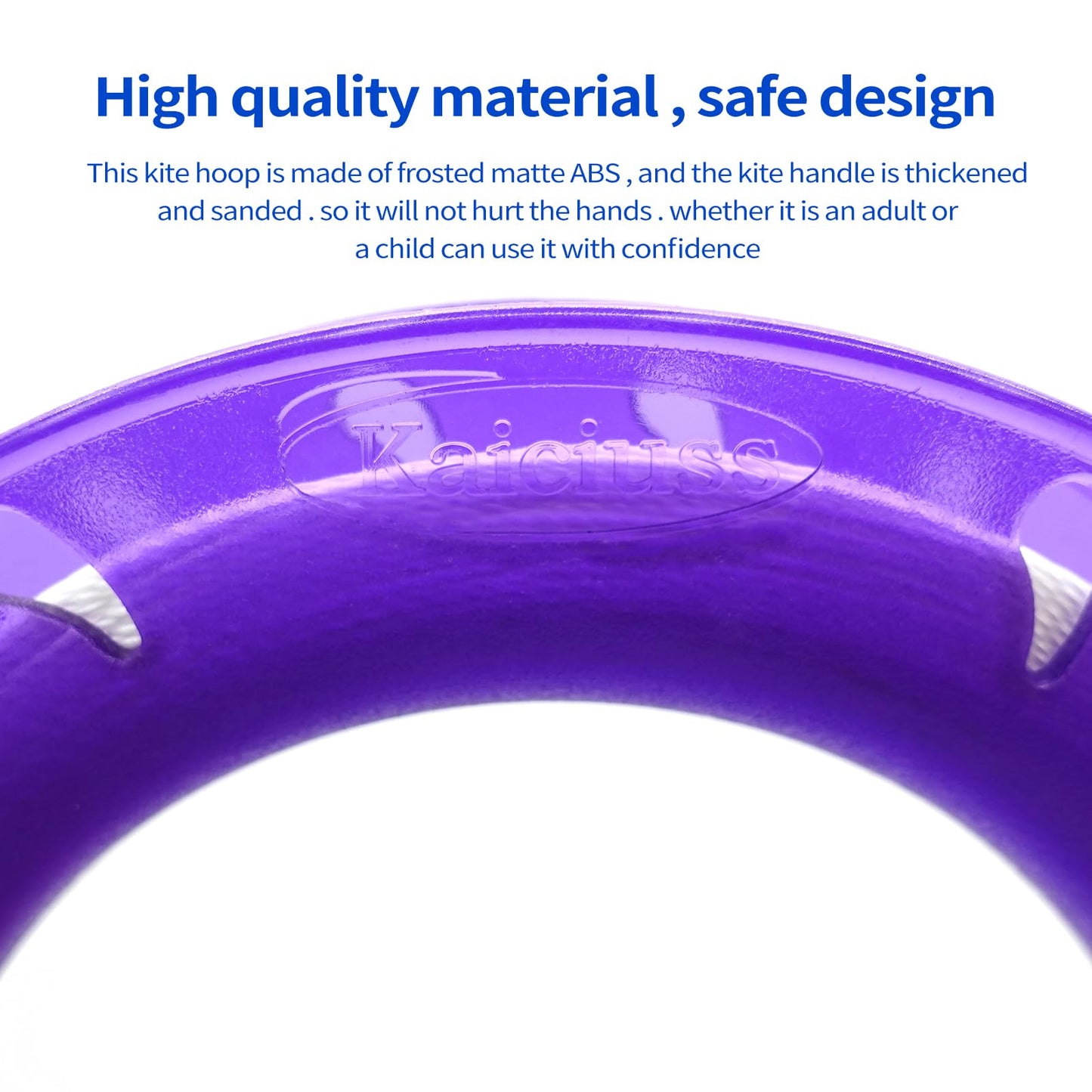 Kaiciuss 4 Pack Kite String Hoop for Kids, String Spool Set for Boys & Girls, Kite Handle Kit with 300 Feet Line for Each Reel W