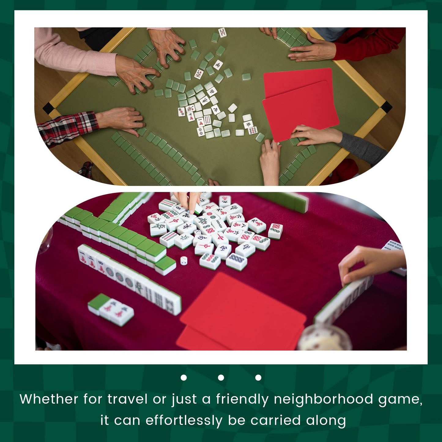 Seenelling 4 Pcs Mahjong Tile Mixer Shuffler for Mixing and Shuffling Tiles Plastic Game Accessories Gifts for Mahjong Lovers Pl