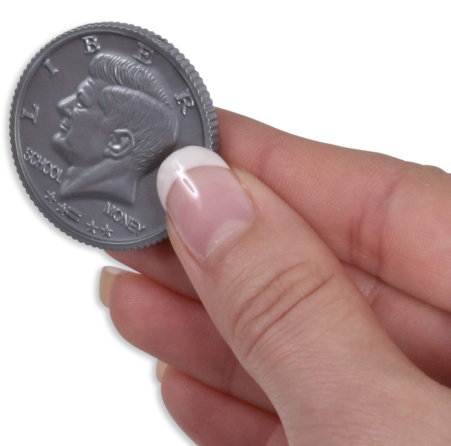 Learning Advantage - 7501 Learning Advantage, Play Half-Dollar Plastic Coins - Set Of 50
