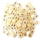 Honbay 100Pcs Wooden Scrabble Tiles Numbers Symbols Tiles For Craft Projects, Games, Early Childhood Education