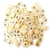 Honbay 100Pcs Wooden Scrabble Tiles Numbers Symbols Tiles For Craft Projects, Games, Early Childhood Education
