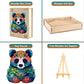 Jigfoxy Wooden Puzzles for mature-themeds  Panda Wood Puzzles mature-themed  Unique Animal Shape Wooden Jigsaw Puzzles  Birthday Gifts for Puzzles Lovers Family Friend (L-11.3 * 13.3in-230pcs)