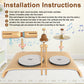 Looikoos Kids Drum Set For Toddlers All In One Montessori Wooden Musical Instruments Set,Preschool Educational Baby Sensory Musical Toys For Kids Ages 1-6