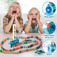 200 Pcs Domino Train Toy Set With Stickers, Dominos Train For Kids Boys Girls, Electric Dominoes Machine Train Toy Set, Birthday