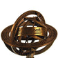 5'' Nautical Brass Armillary Sphere World Globe Rosewood Base Table Decor Gift