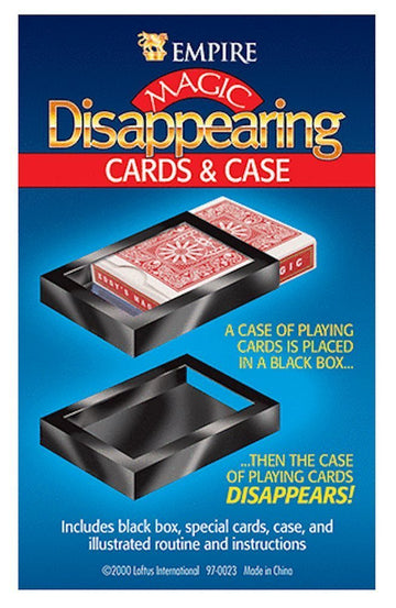 Loftus International Empire Magic Disappearing Cards & Case Novelty Item