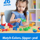 Coogam Abc Letters Matching Game, 26Pcs Alphabet Fine Motor Skill Color Shape Recoginition Preschool Educational Montessori Learning Toys For 2 3 4 Years Old Toddlers