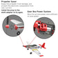 FLYCOLOR 3 Sets P51 Rc Plane Propeller with Propeller Savers and Adapters for VOLANTEXRC 761-5 Airplane and Tr-p51d