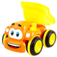 Toys for a 2 Year Old Boy - 3 Friction Powered Trucks for 2+ Year Old Boys, Push & Go Cars Cartoon Construction Vehicle Set - To