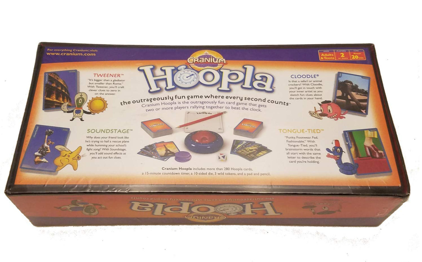 CRANIUM Hoopla Game - Cardboard, Model 101030000.100E, Fun Family Activity