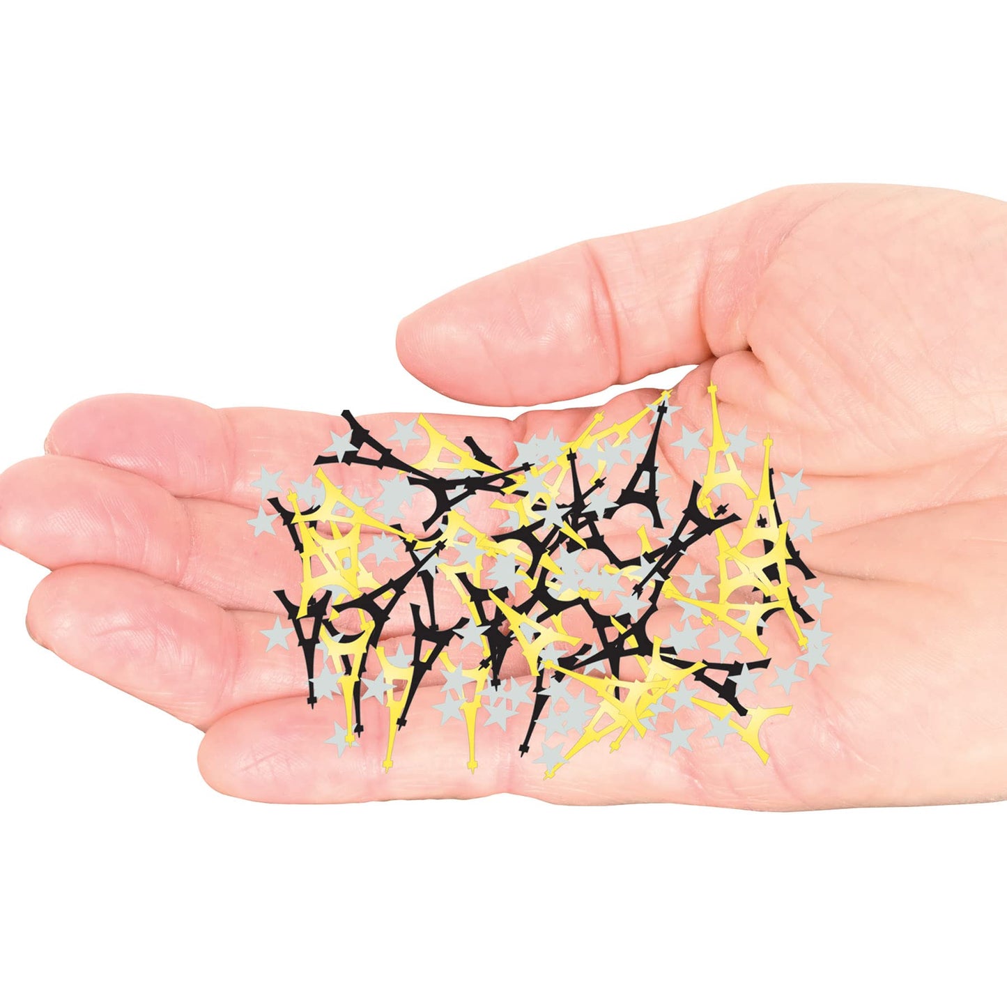 Beistle , 6 Packages Eiffel Tower Confetti, 0.5 Ounces in Package, Total of 3 Ounces Confetti