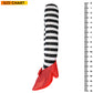 Skeleteen Wicked Witch Legs Prop - Crushed Witches Feet With Ruby Slippers Yard Decoration Props For Outdoor And Indoor