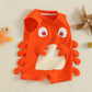 Mieeyali Halloween Newborn Baby Boy Girl Clothes Crab Crawfish Costume Gender Neutral Bodysuit Romper Sea Outfit (Red, 0-3 Month