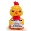 OkiyiD Mini Funny Positive Chick  Knitted Wool Chick Toy with Positive Card - Creative Cute Crochet Doll Emotional Support Cheer Up Keepspirit-inspired flavor Gift for Friends  Student  Christmas