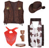 Togrop Cowboy Costume For Boys 5Pcs Set Kids Dress Up Birthday Halloween Party Cosplay 6-7 Years