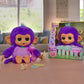 Fingerlings Care ‘N’ Cuddles Interactive Baby Monkey, Sunny (Purple), Toys For 3 Year Olds, 150+ Sounds And Reactions, Heart Lights Up