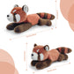Hideekoog Stuffed Animal for Kids 12 inch Realistic Animal Plush Toy Lying Down Posture Animals Plush for Boys Girls mature-themed Birthday Hug Teaching(L-Lesser Panda)