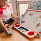 Melissa & Doug PAW Patrol Double-Sided Art Center Easel, 33 Pieces, Red and Blue, Model 33305, One Size, Plastic