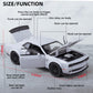 Oanmyjjo Toy Cars For Kids 1/32 Challenger Hellcat Die Cast Metal Toy Cars,Pull Back Hellcat Carwith Light And Music Hellcat Toy