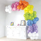 House Of Party Rainbow Balloon Arch Kit - 140 Pcs Groovy Easter Balloon Arch | Pastel Balloon Garland Kit With Pink, Yellow, Ora