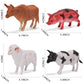 Zcpotizi 12 Pack Large Farm Animals Toys For Kids 3-5 Year Old Toddlers Realistic Plastic Farm Animal Figures Playset Animal Pou