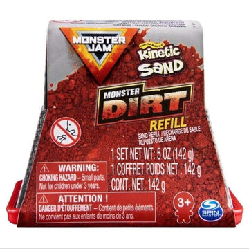 Spin Master Monster Jam - Kinetic Sand - Monster Dirt 5 oz. Refill Pack (Red)